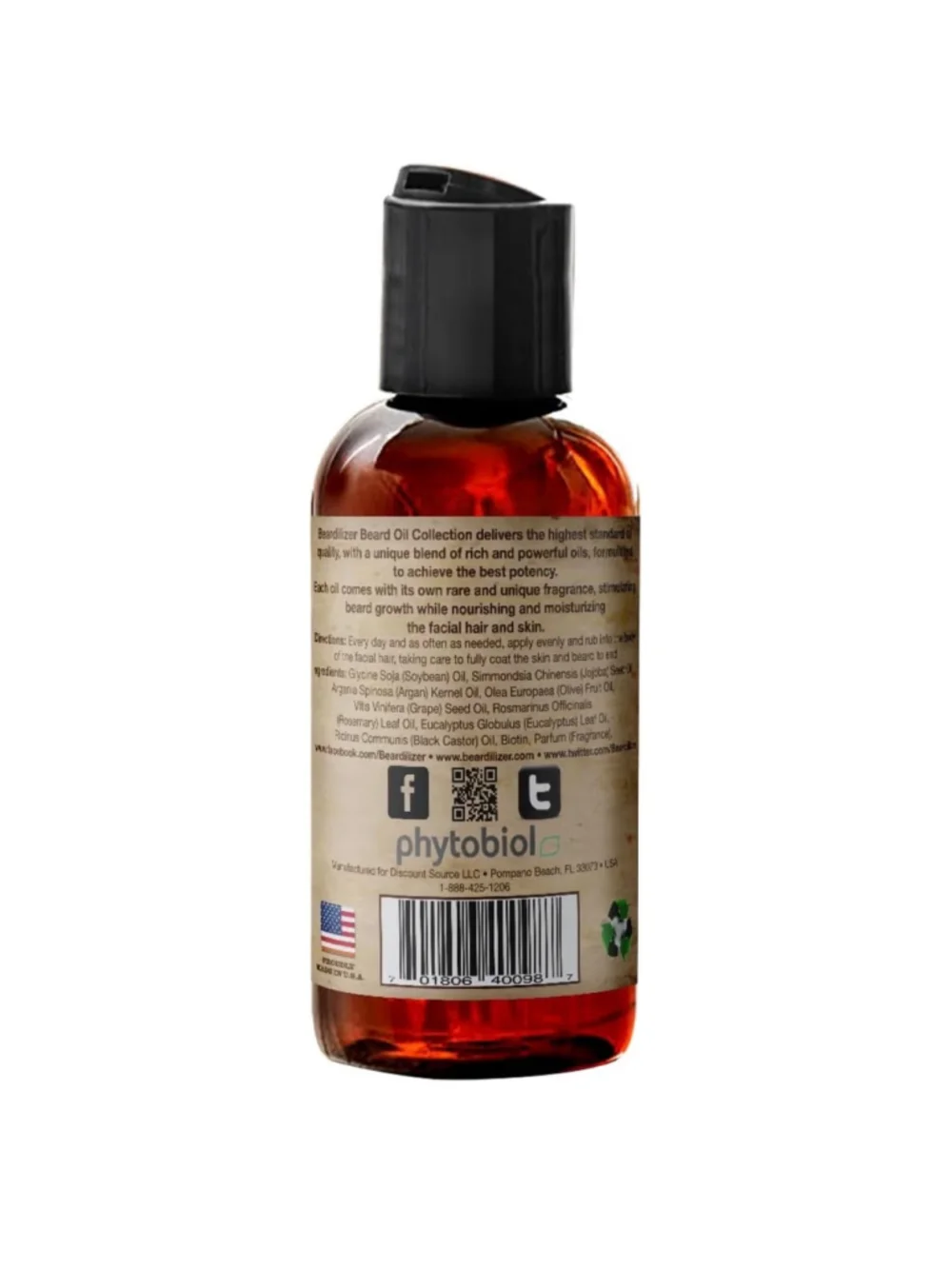 NEW Beard Oil for Men 100% Natural Growth Oil & Conditioner Argan Jojoba Vit E